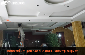 thi công trần thạch cao tại quận 12