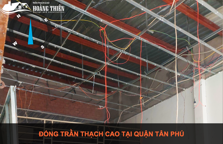 đóng trần thạch cao tại quận tân phú