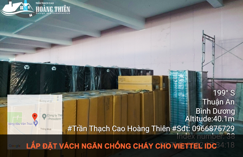 lắp đặt vách ngăn chống cháy