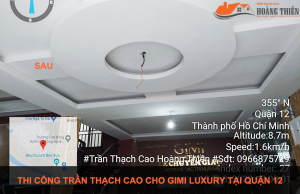 thi công trần thạch cao cho gimi luxury