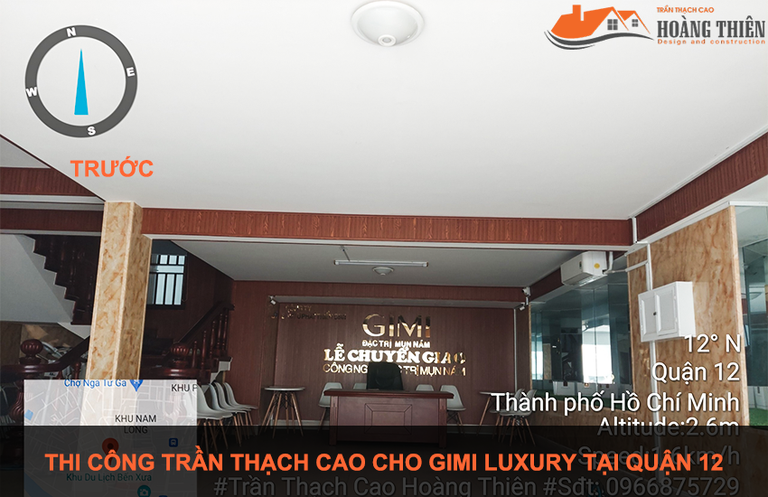 thi công trần thạch cao tại quận 12