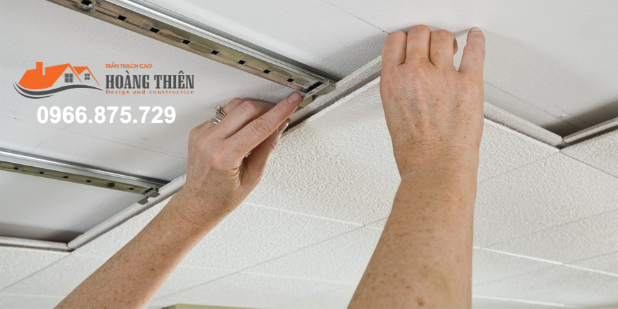 cách lắp đặt trần treo