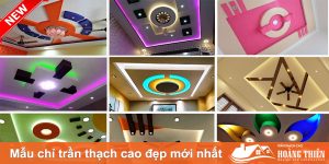 mẫu chỉ trần thạch cao đẹp