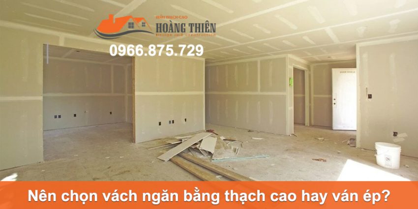 vách ngăn bằng thạch cao